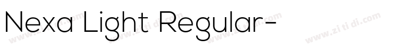 Nexa Light Regular字体转换